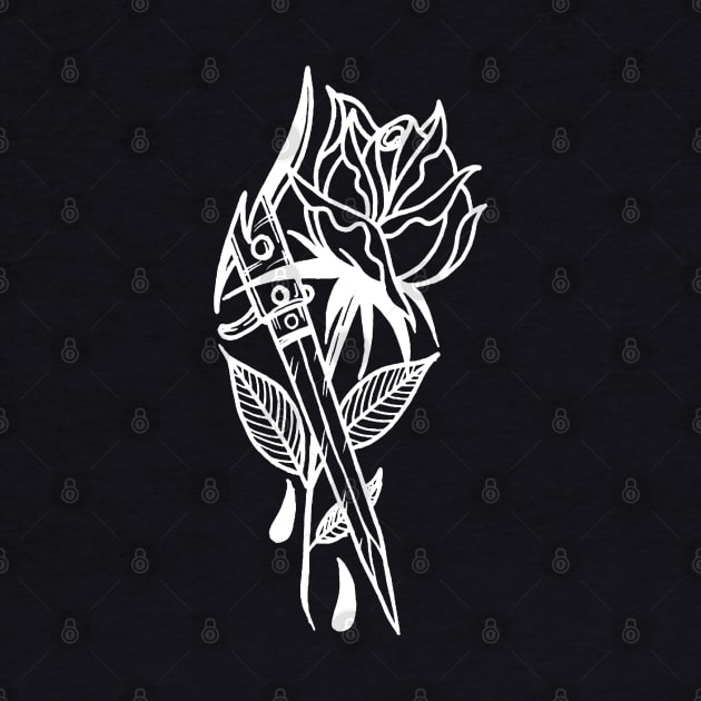 Rose And Dagger by btcillustration